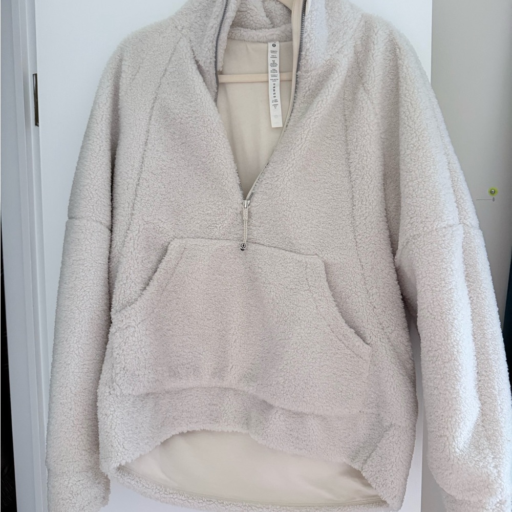 LULULEMON Cozy Sherpa Half-Zip Pullover Jacket and matching jogger SET